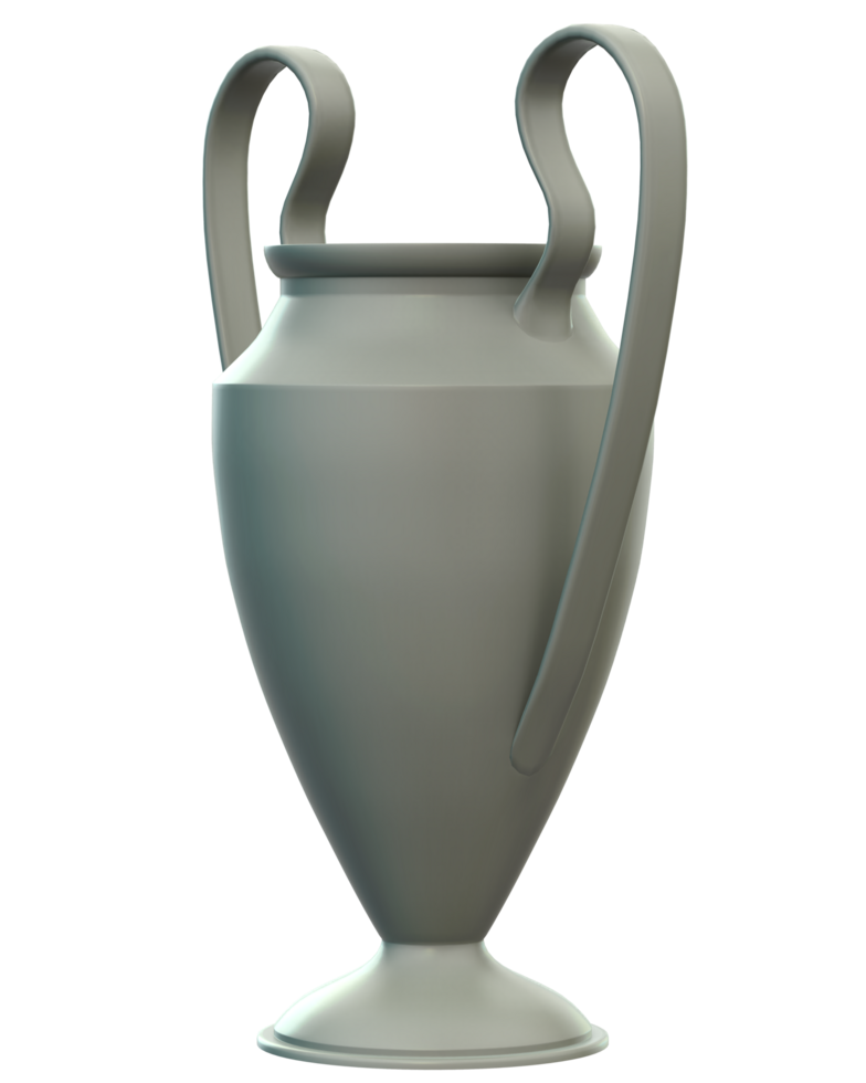 Trophy on background. 3d rendering - illustration png