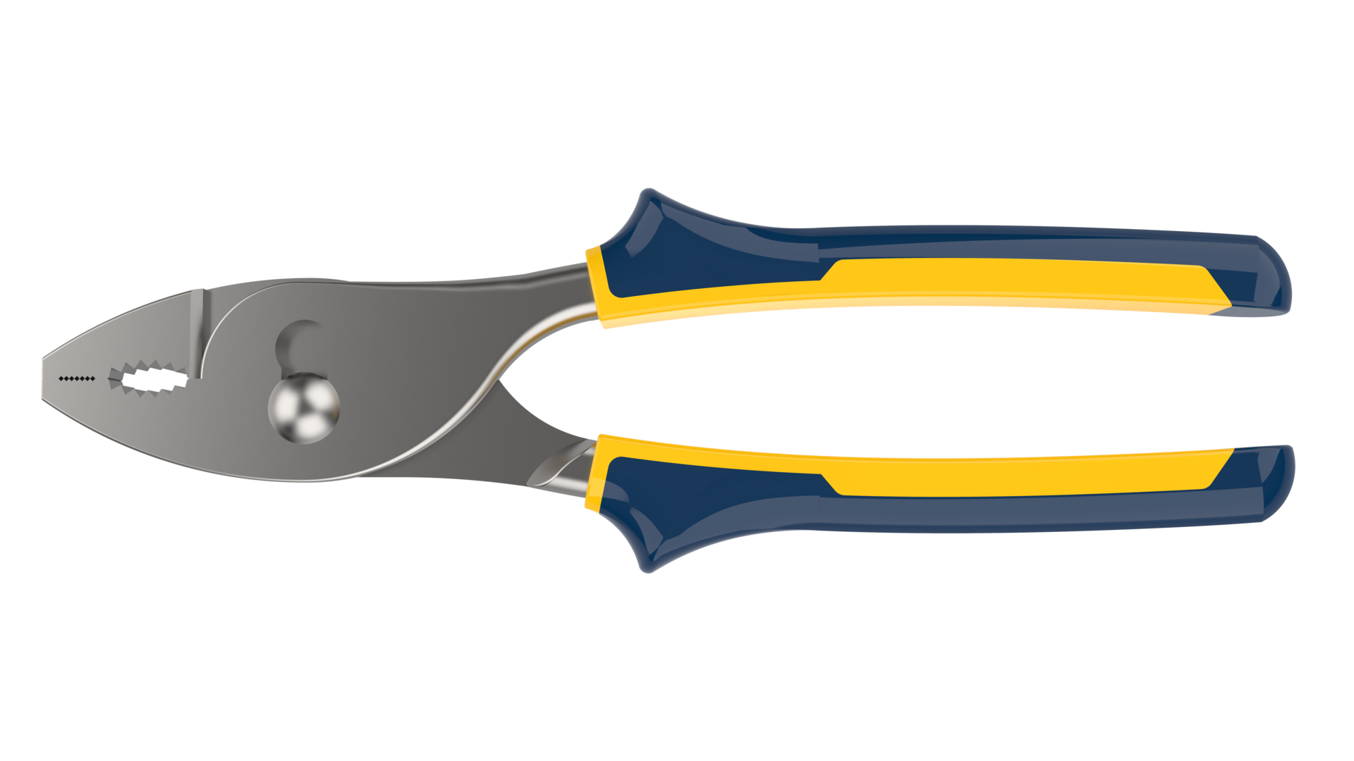 Pliers close-up scene isolated on background. 3d rendering