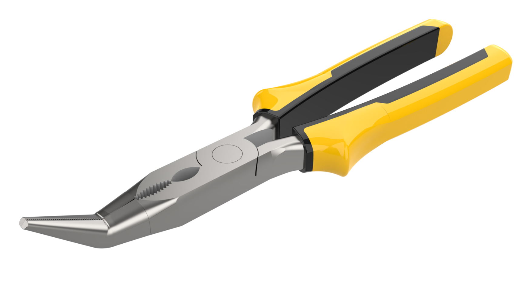 Pliers close-up scene isolated on background.  3d rendering - illustration png