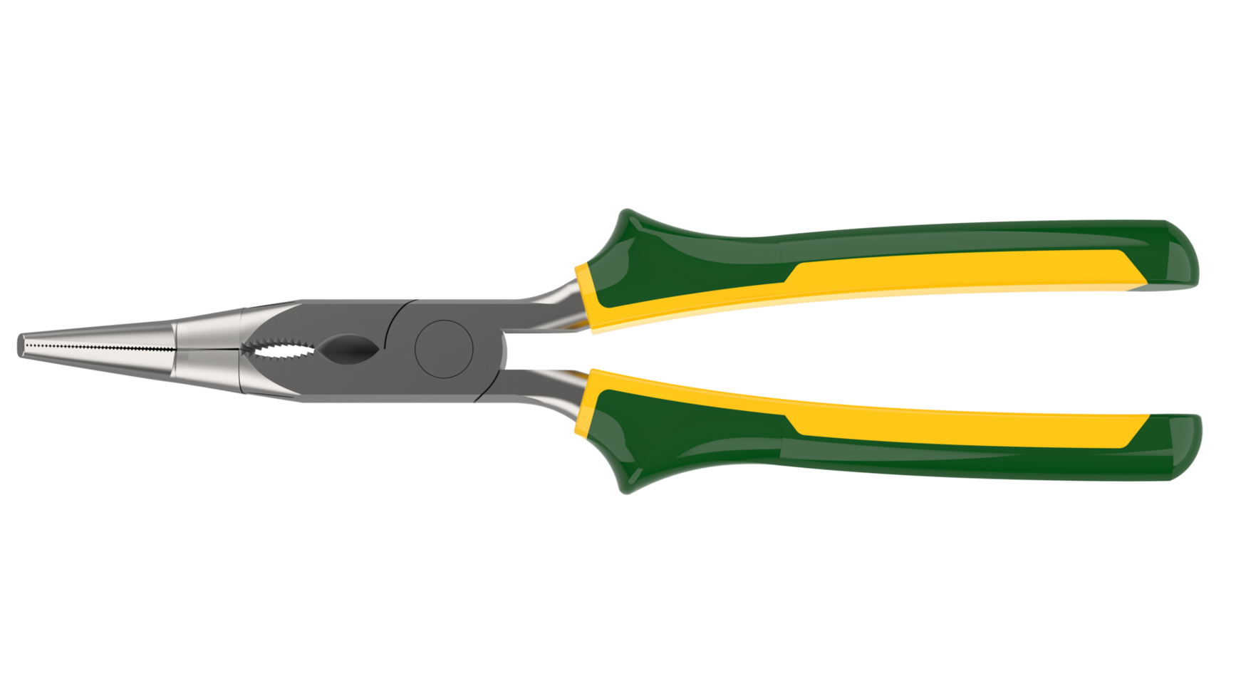 Pliers close-up scene isolated on background. 3d rendering