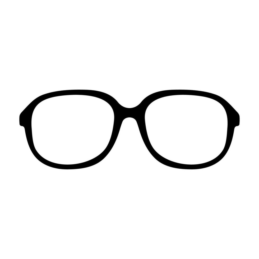 Glasses icon isolated on white background, Vector illustration