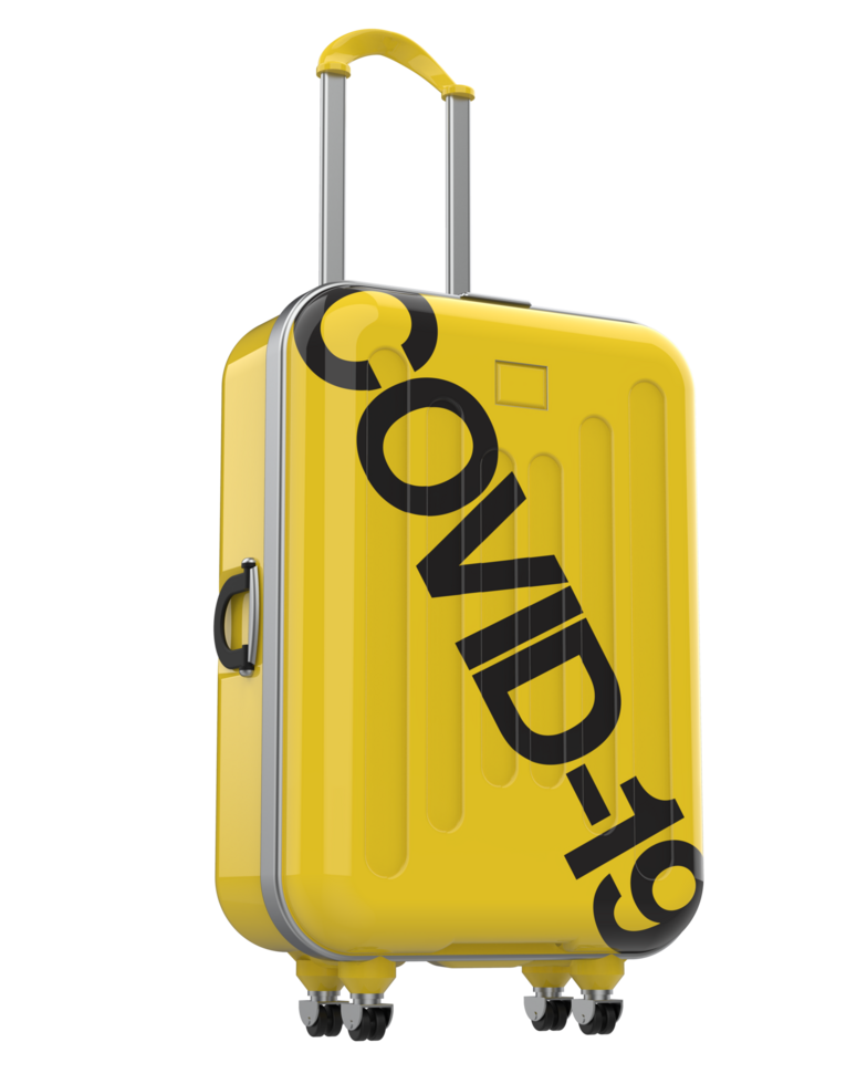 Luggage isolated on background. 3d rendering - illustration png