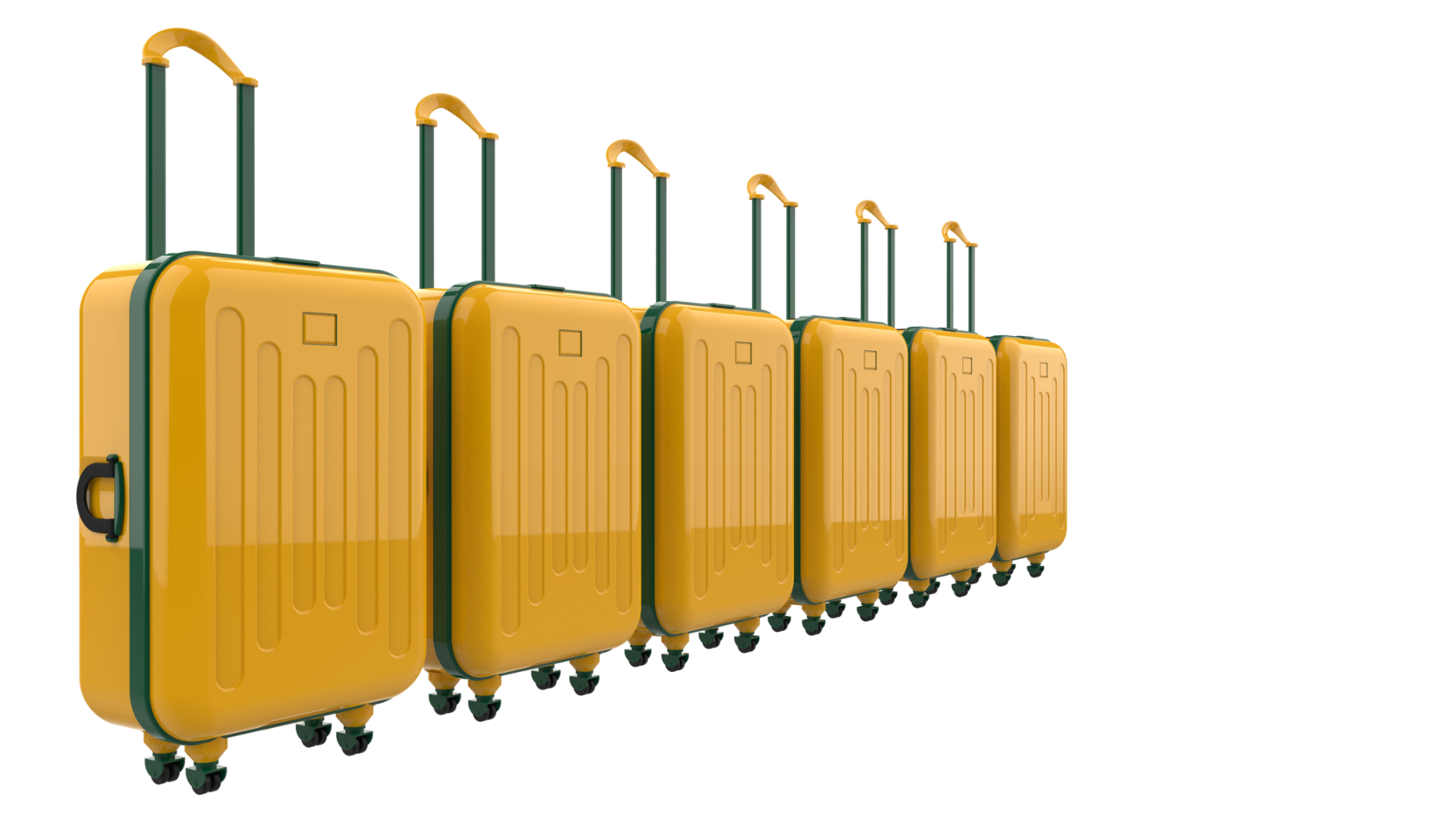 Luggage isolated on background. 3d rendering - illustration png