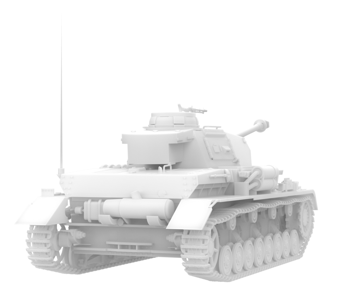 Tank isolated on background. 3d rendering - illustration png