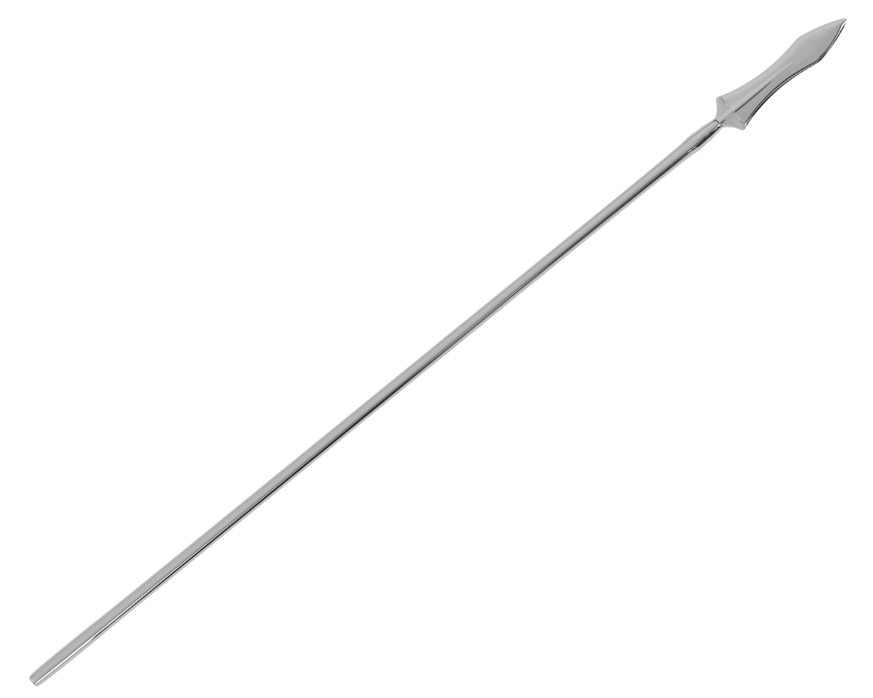 Spear isolated on background. 3d rendering - illustration png