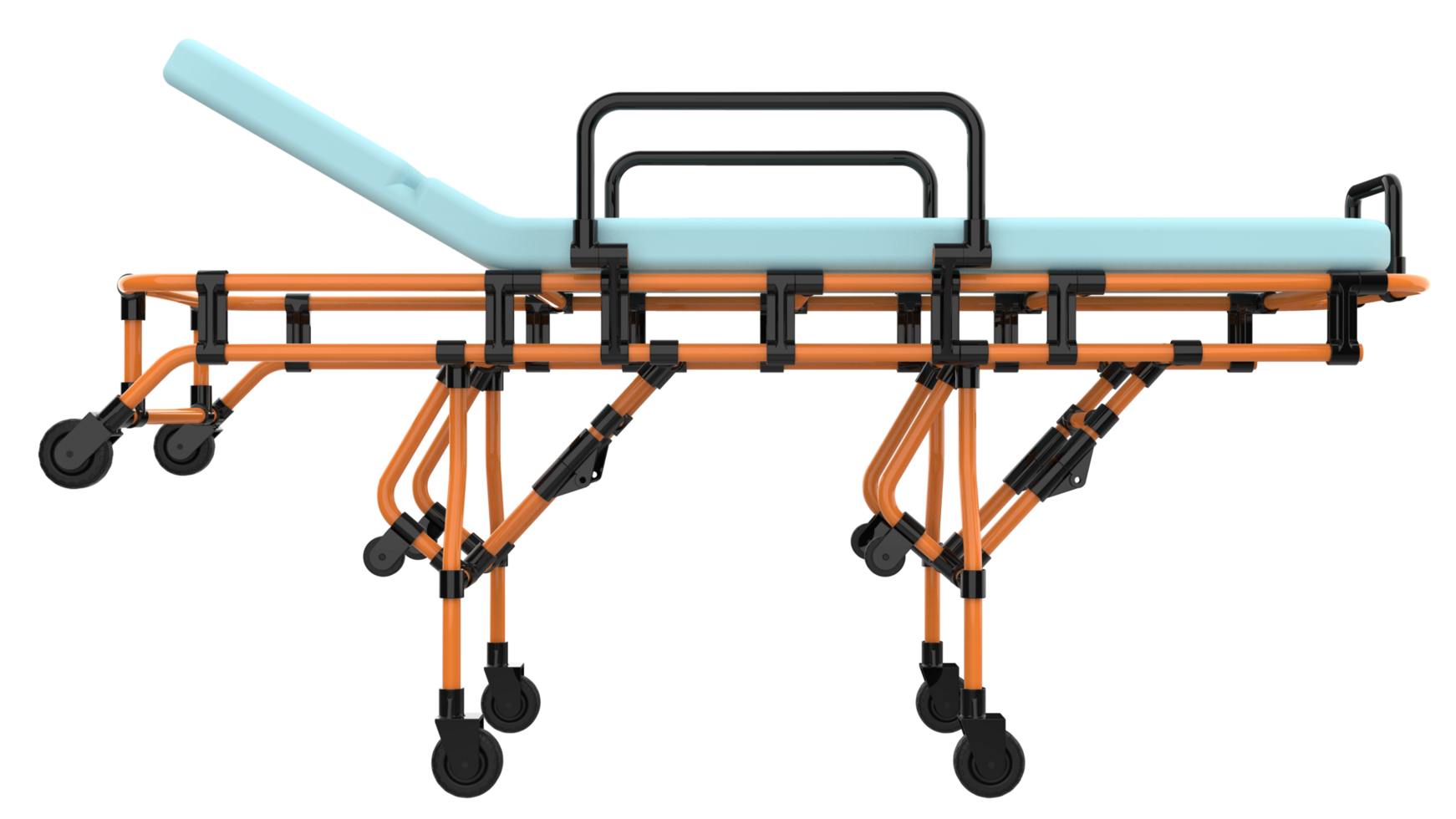 Medical bed for epidemic virus isolated on background. 3d rendering - illustration png