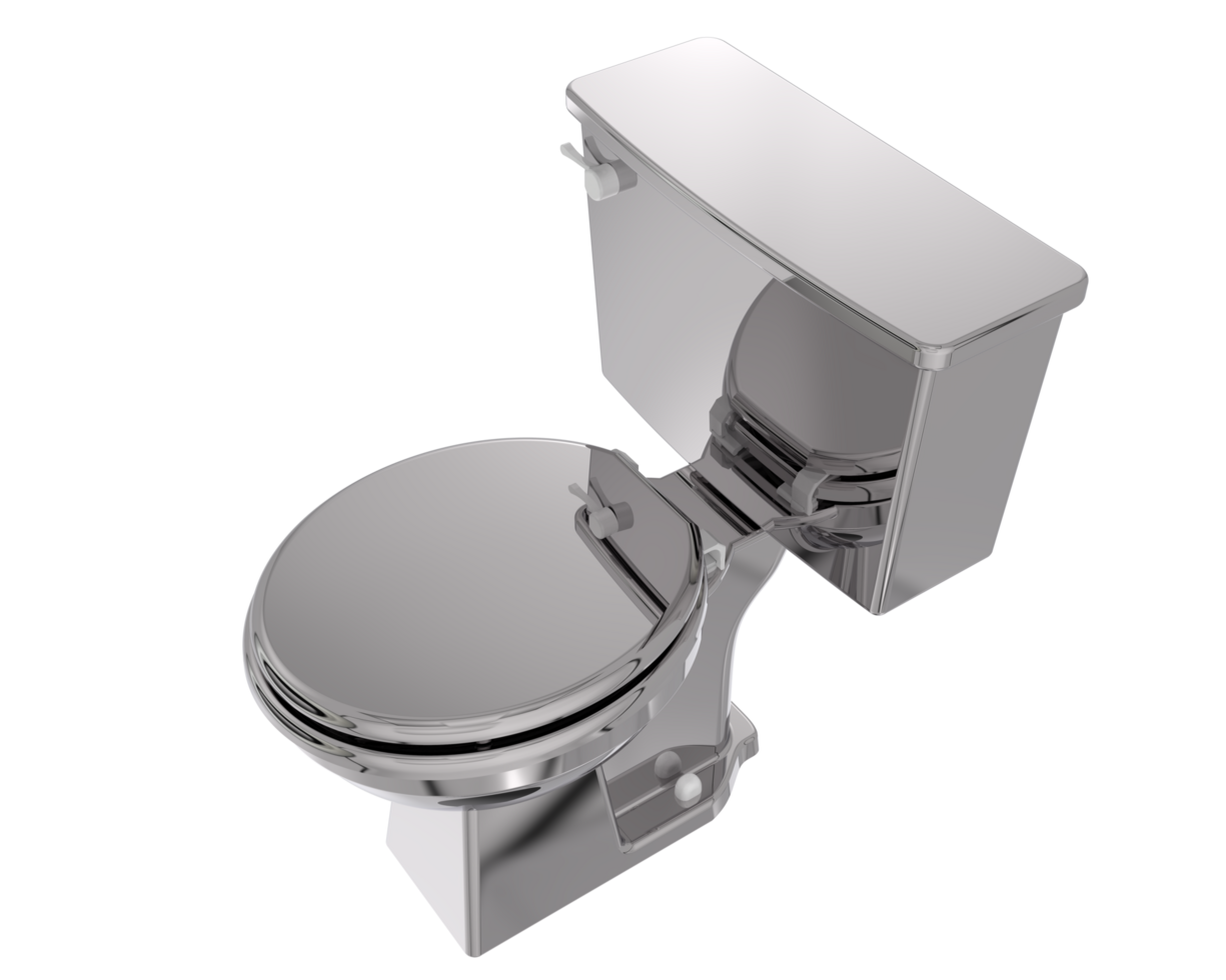 Toilet isolated on  background. 3d rendering - illustration png