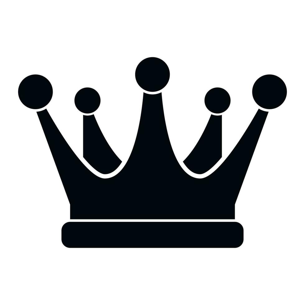 Crown icon isolated on white background. Vector illstration