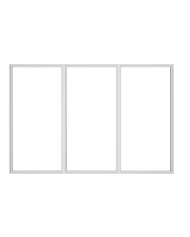 Apartment window isolated on grey background. 3d rendering - illustration png