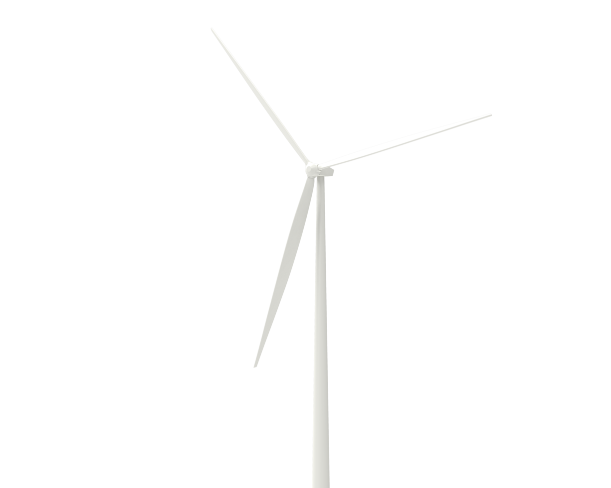 windmolen geïsoleerd Aan achtergrond. 3d renderen - illustratie png