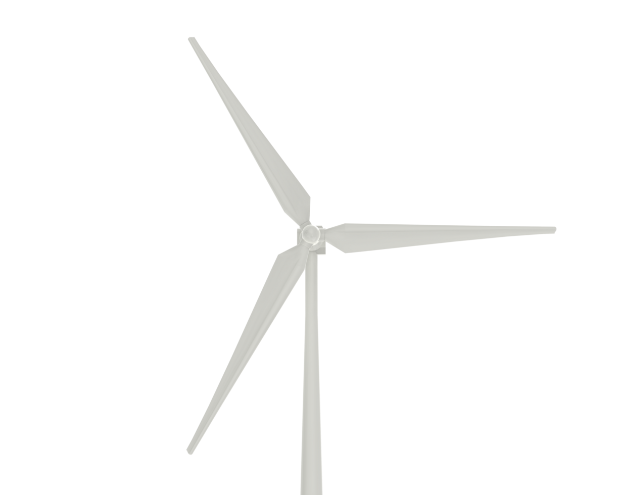 windmolen geïsoleerd Aan achtergrond. 3d renderen - illustratie png