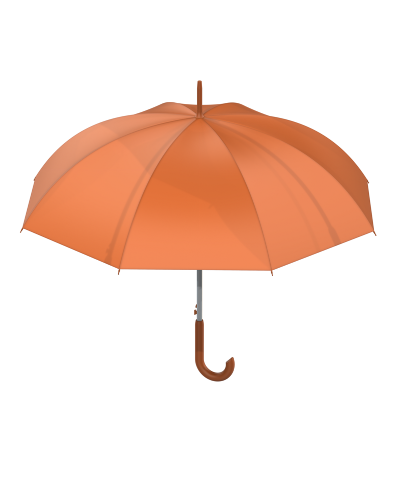 parapluie isolé sur Contexte. 3d le rendu - illustration png