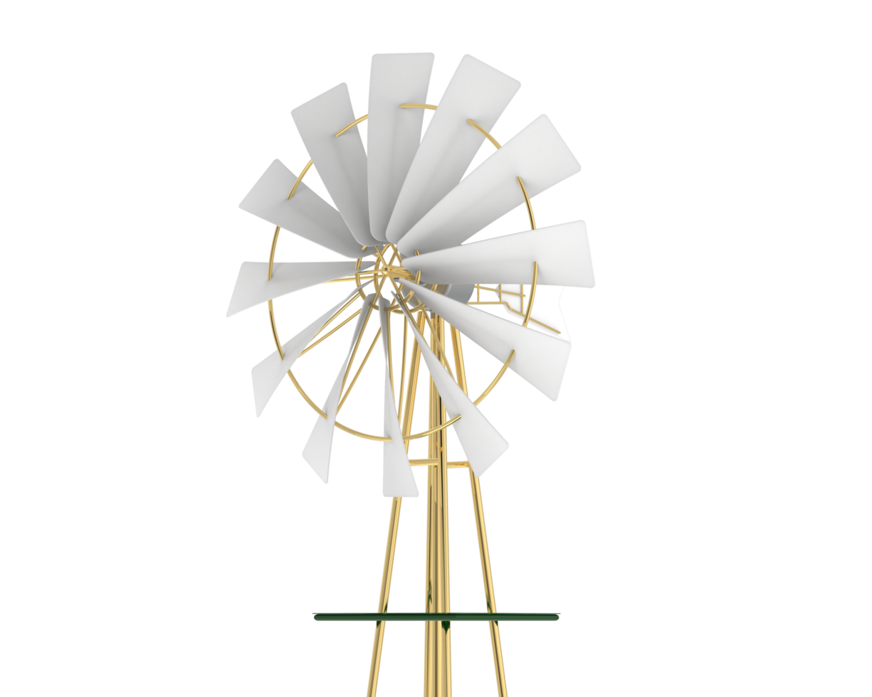 Windmühle isoliert auf Hintergrund. 3d Rendern - - Illustration png