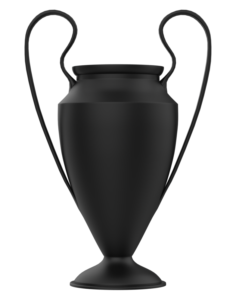 Trophy on background. 3d rendering - illustration png