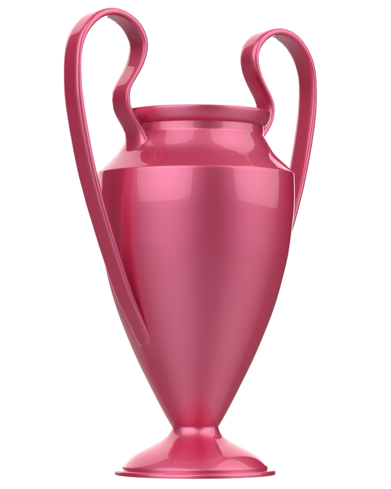 Trophy on background. 3d rendering - illustration png