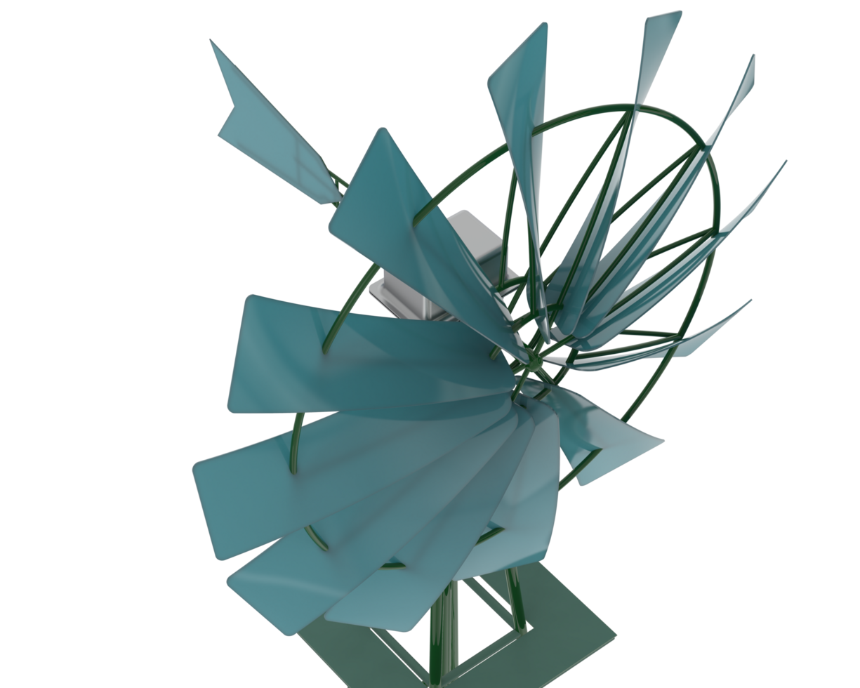 Windmill isolated on background. 3d rendering - illustration png