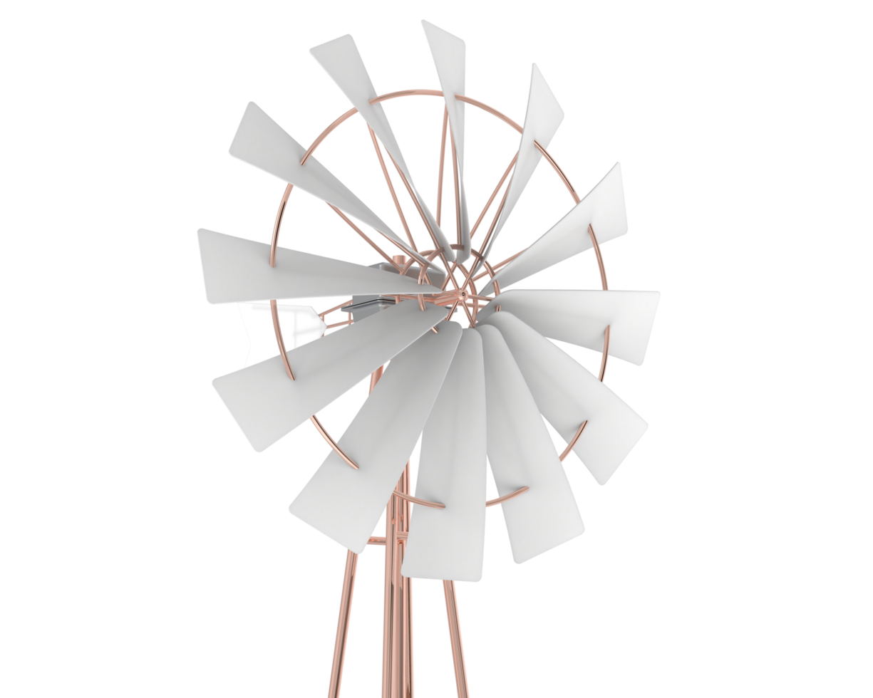 Windmill isolated on background. 3d rendering - illustration png