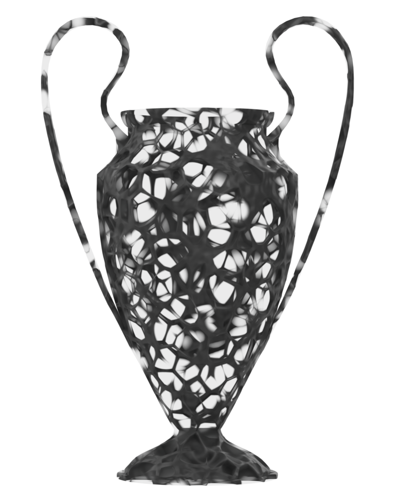 Trophy on background. 3d rendering - illustration png