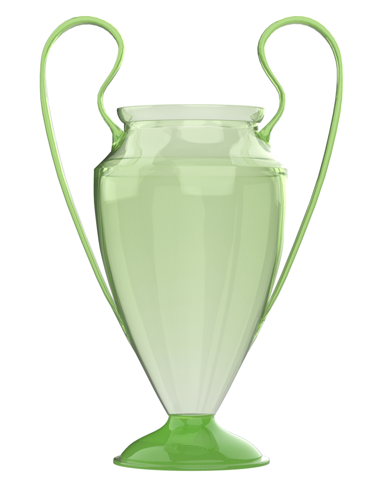 Trophy on background. 3d rendering - illustration png
