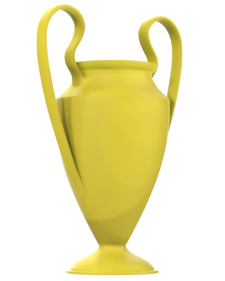 Trophy on background. 3d rendering - illustration png
