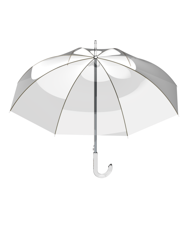 parapluie isolé sur Contexte. 3d le rendu - illustration png