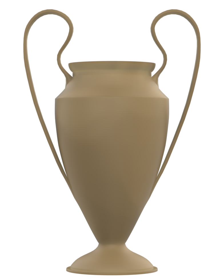 trophée sur Contexte. 3d le rendu - illustration png