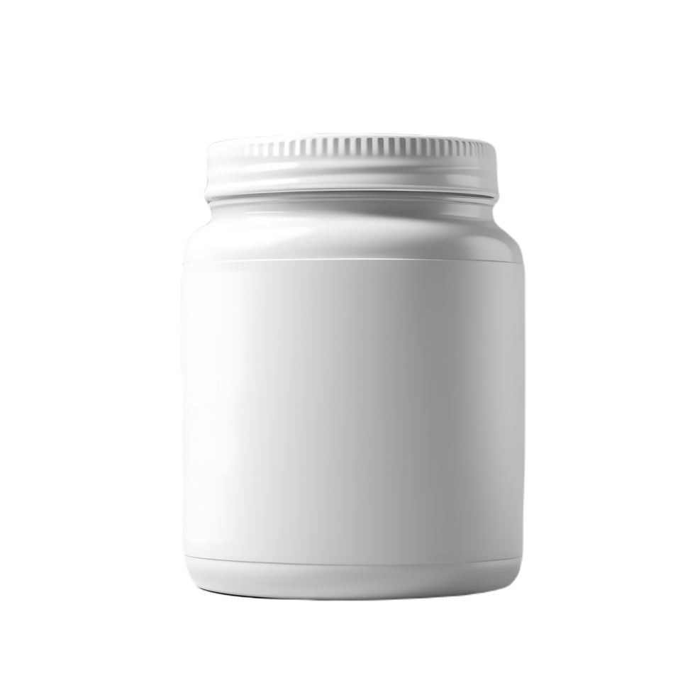 Phantom Elegance, Front View Blank Jar Mockup with Transparent Background png