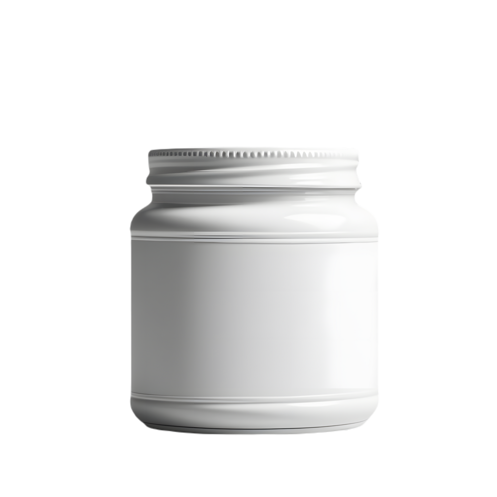 Transparency Elegance, Front View Blank Jar Mockup for Showcase png