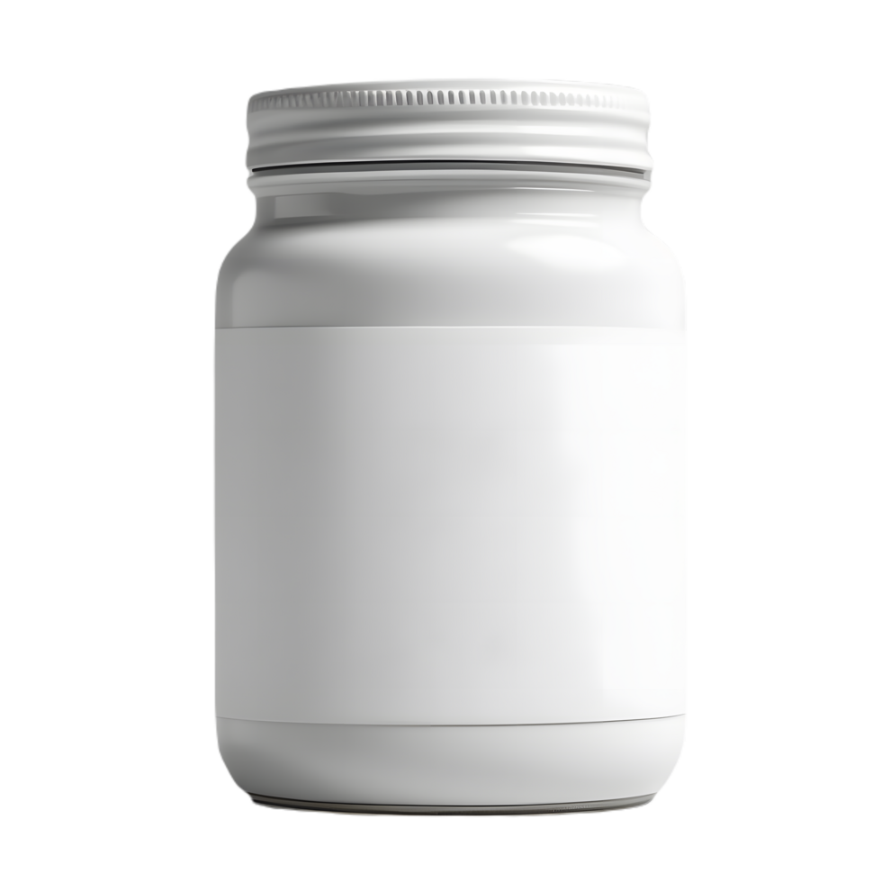 Ghostly Radiance, Front View Blank Jar Mockup with Transparency png
