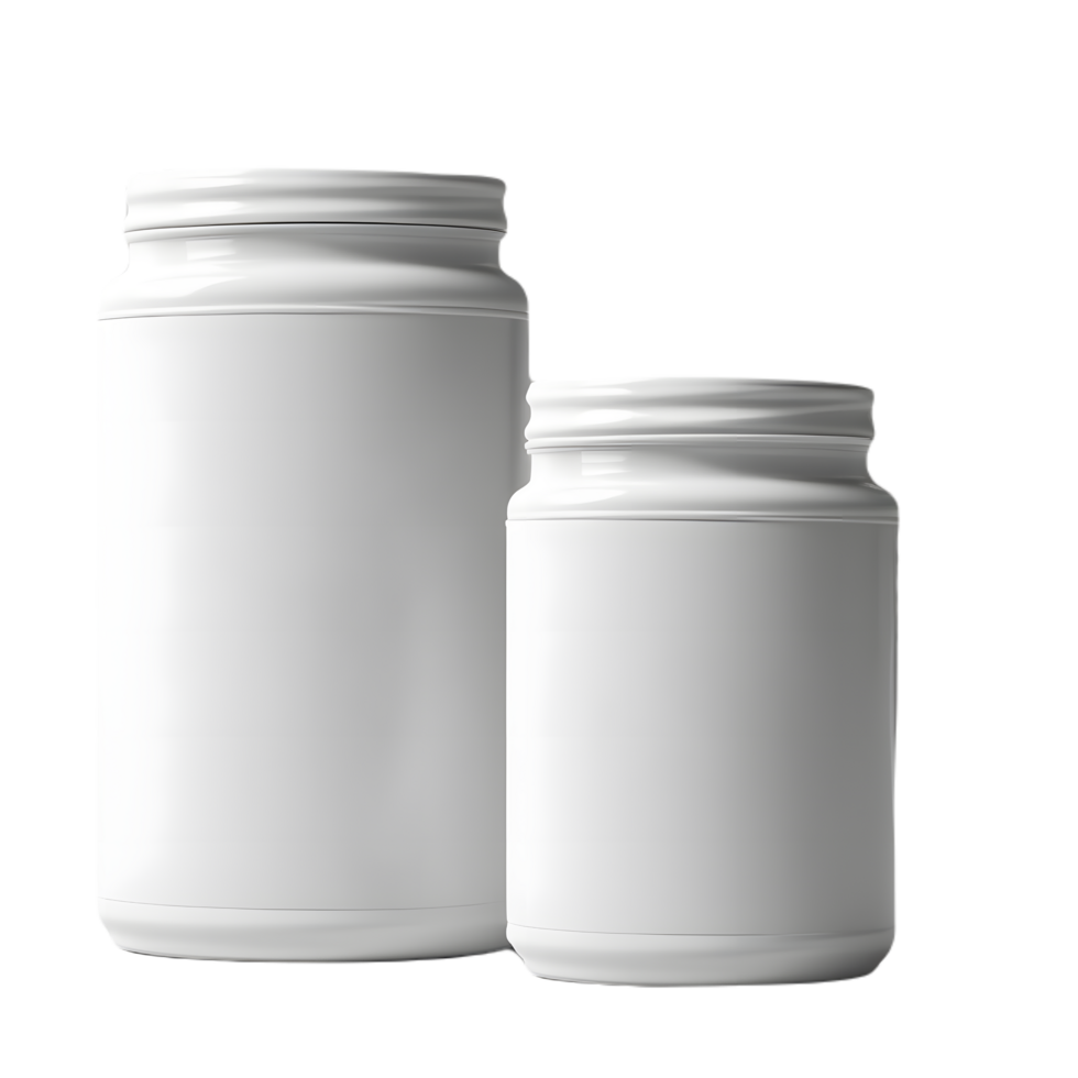 Glimmering Presence, Front View Blank Jar Mockup on Transparent Background png