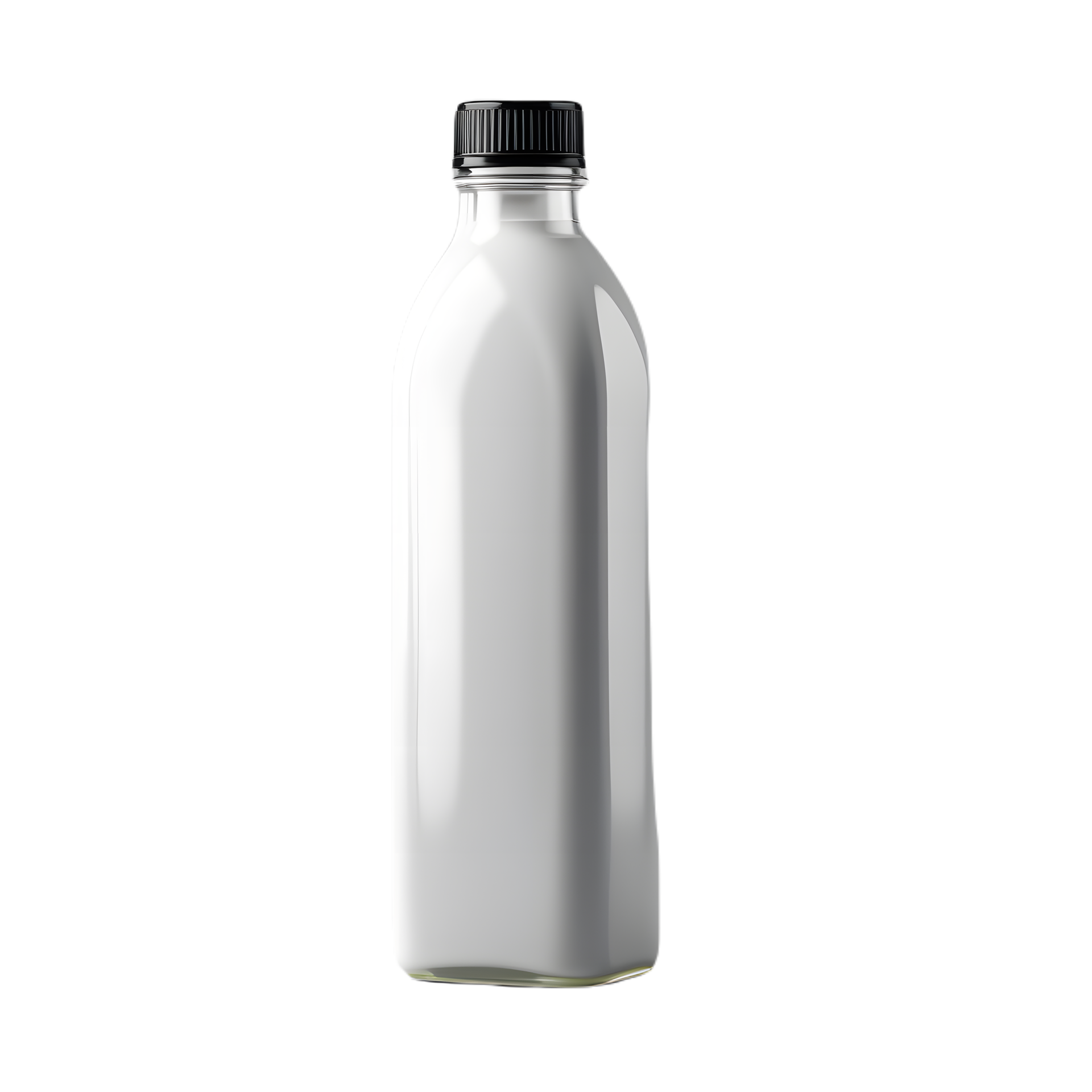Transparent Radiance, Blank Oil Bottle Mockup with Ethereal Background