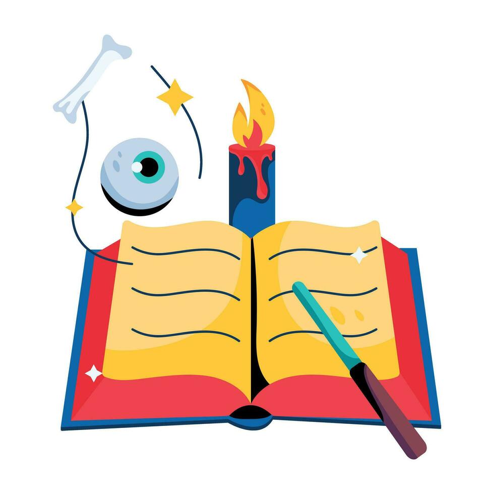 Trendy Magic Book vector