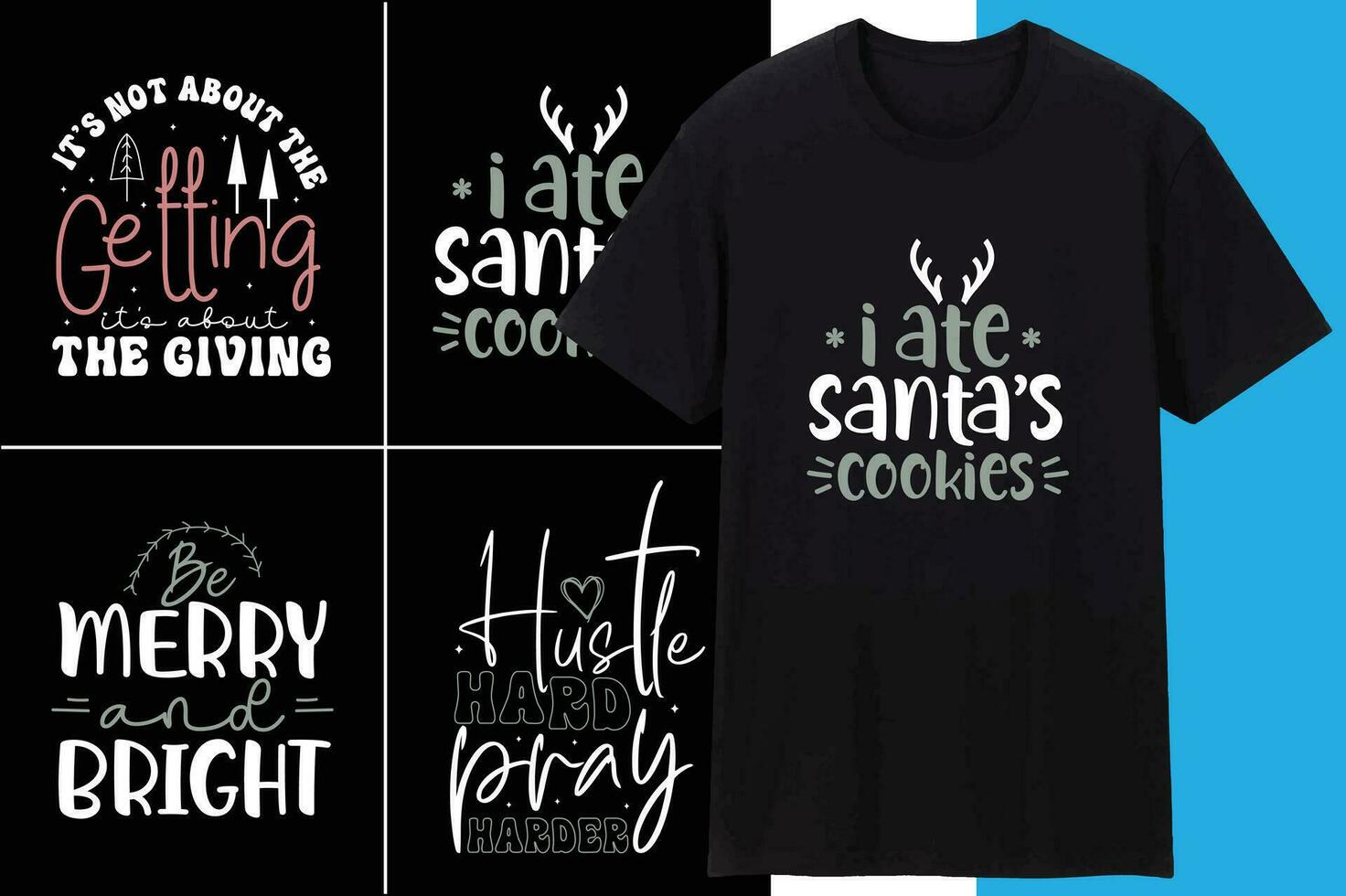 Christmas Bundle Design Vector Eps