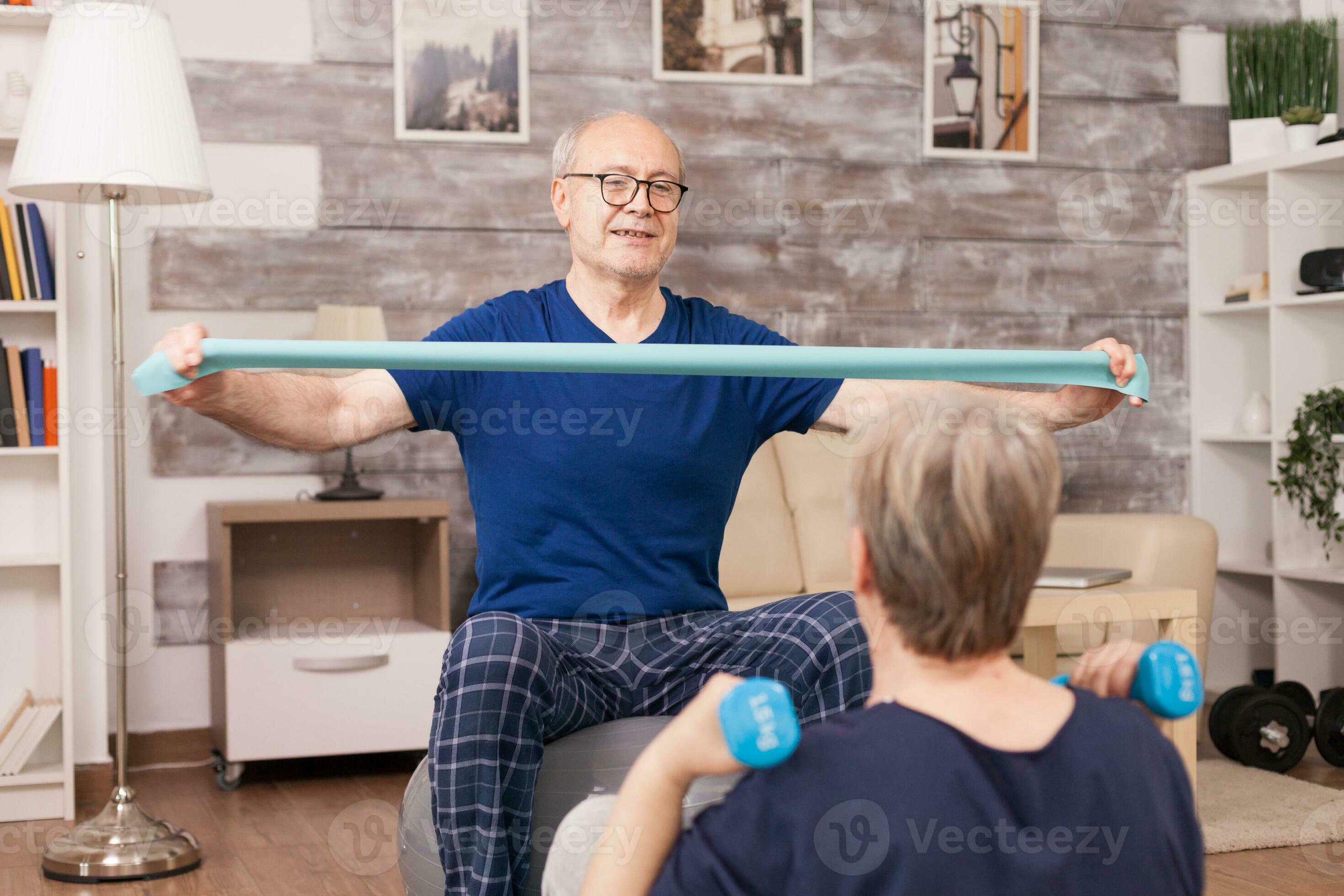 Seated Arm Home Exercises for Seniors 