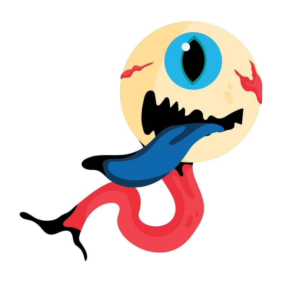 Trendy Eye Monster vector