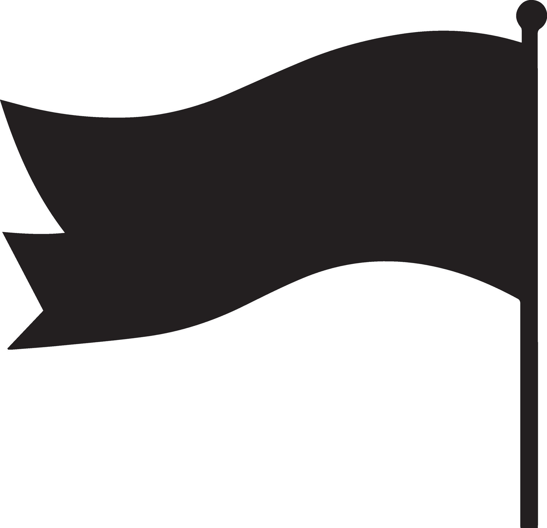 Flag vector illustration black color 2 35180984 Vector Art at Vecteezy