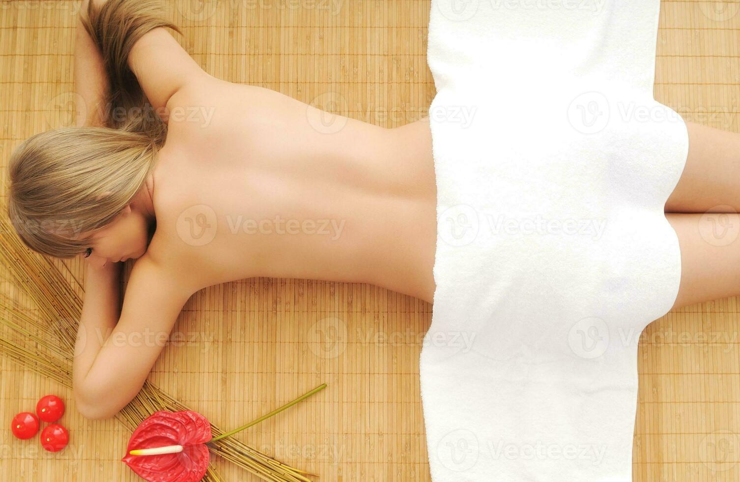 Woman on the spa photo