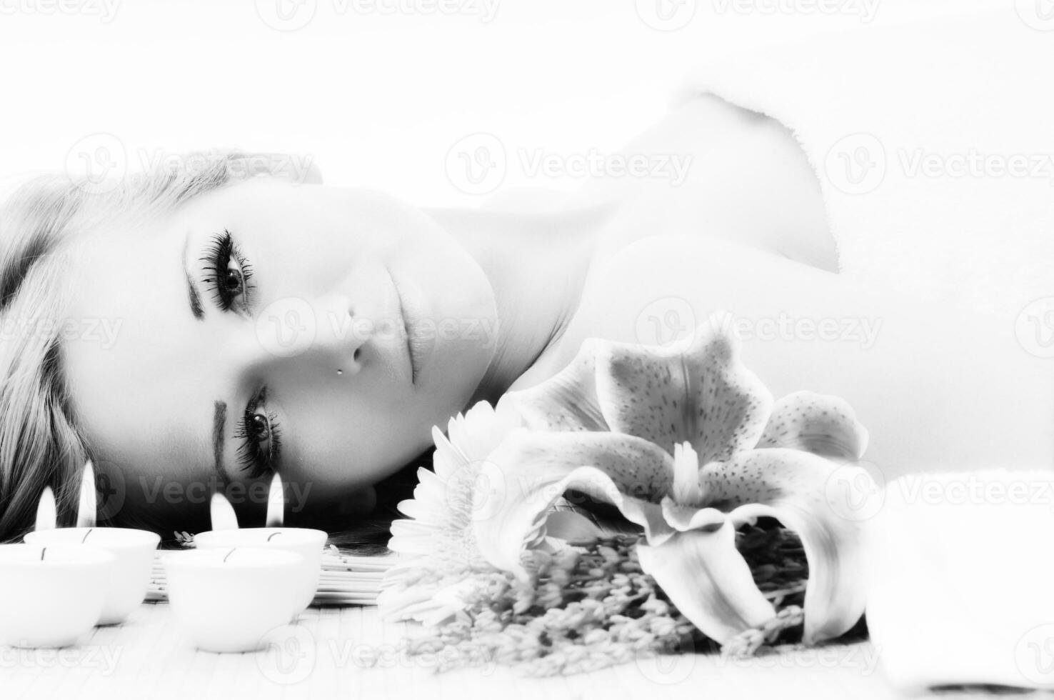 Woman on the spa photo