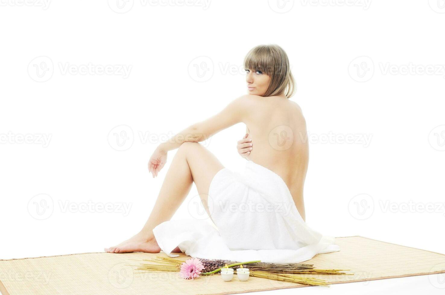 Woman on the spa photo