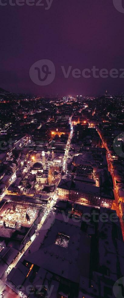City aerial view photo