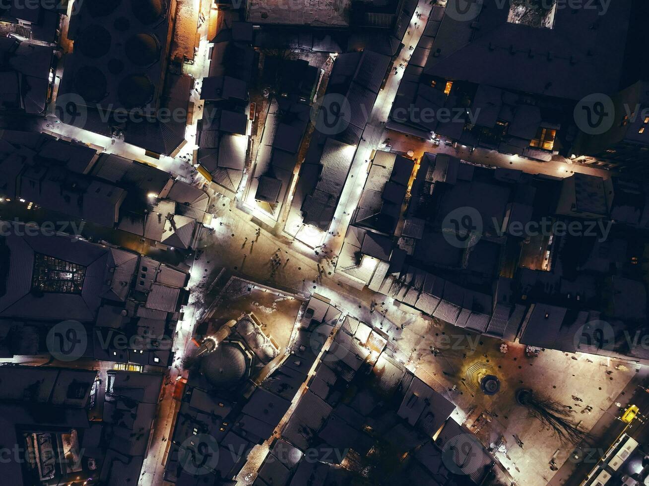 City aerial view photo