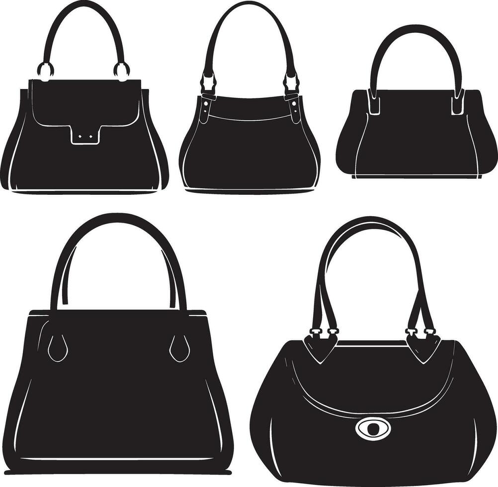 handbag vector silhouette 1