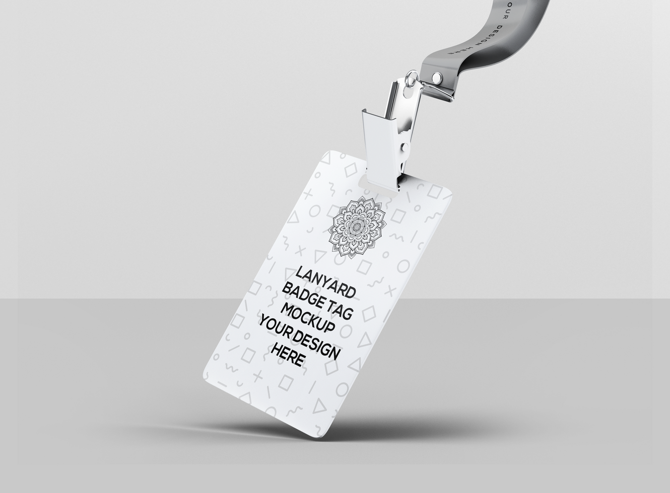 Lanyard Badge Tag Mockup psd