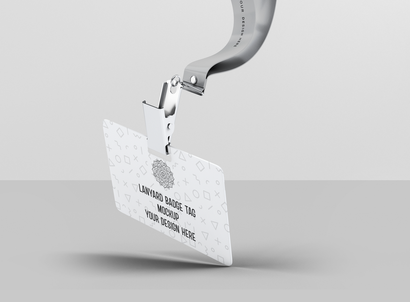 Lanyard Badge Tag Mockup psd