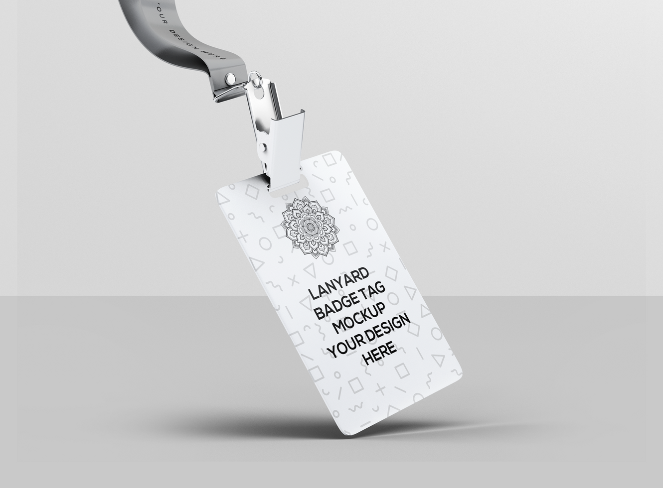 Lanyard Badge Tag Mockup psd