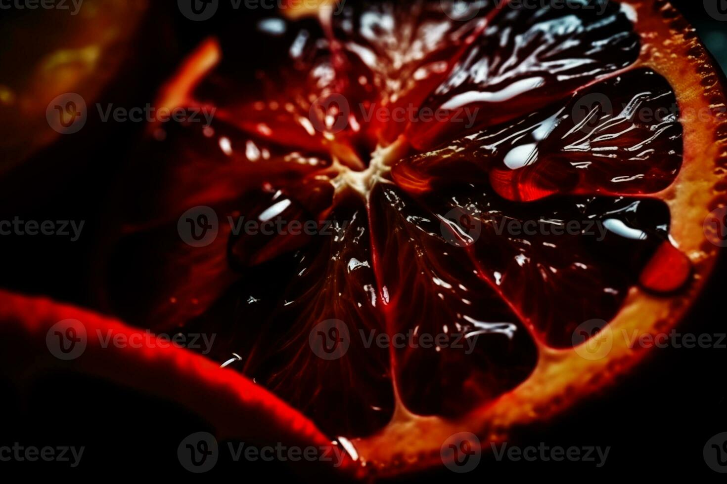 AI generated Slice of fruit AI generated photo