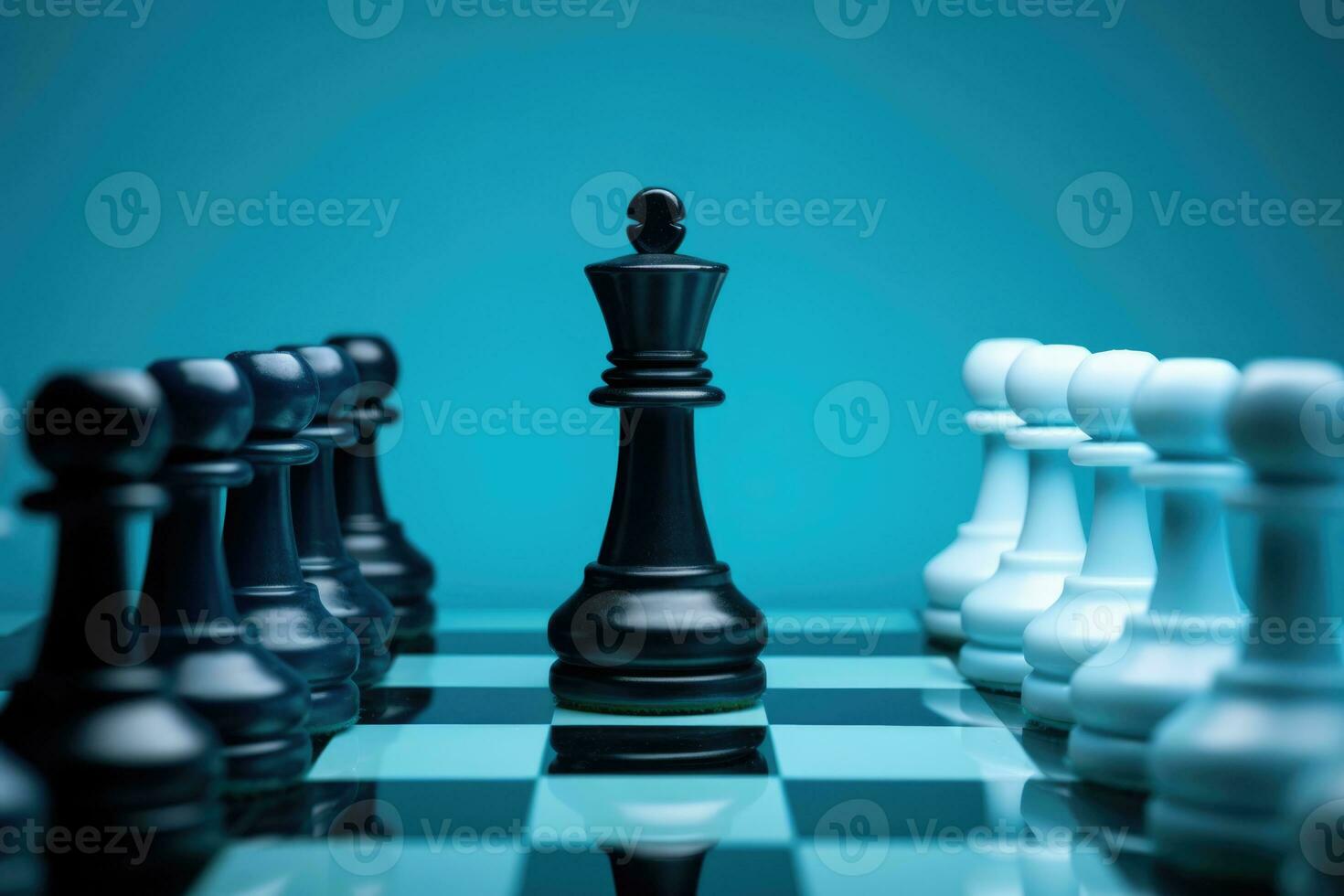 ai generado jugar éxito tablero reina ajedrez estrategia antecedentes ocio blanco tablero de ajedrez foto