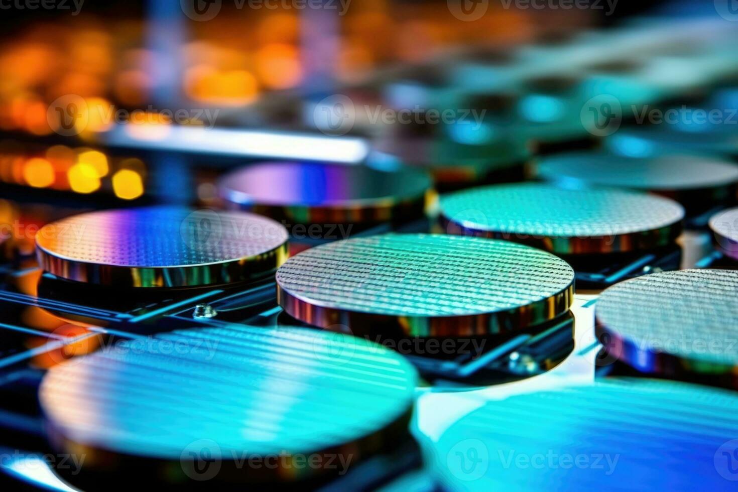 AI Generated Circuit hardware system electronic technology microchip semiconductor chip cpu computer photo