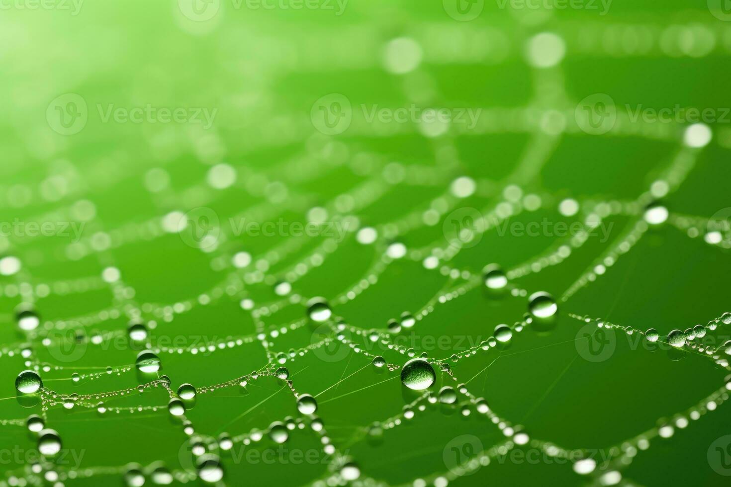 AI Generated Raindrop spring green summer fresh wet closeup rain background leaf water condensation photo