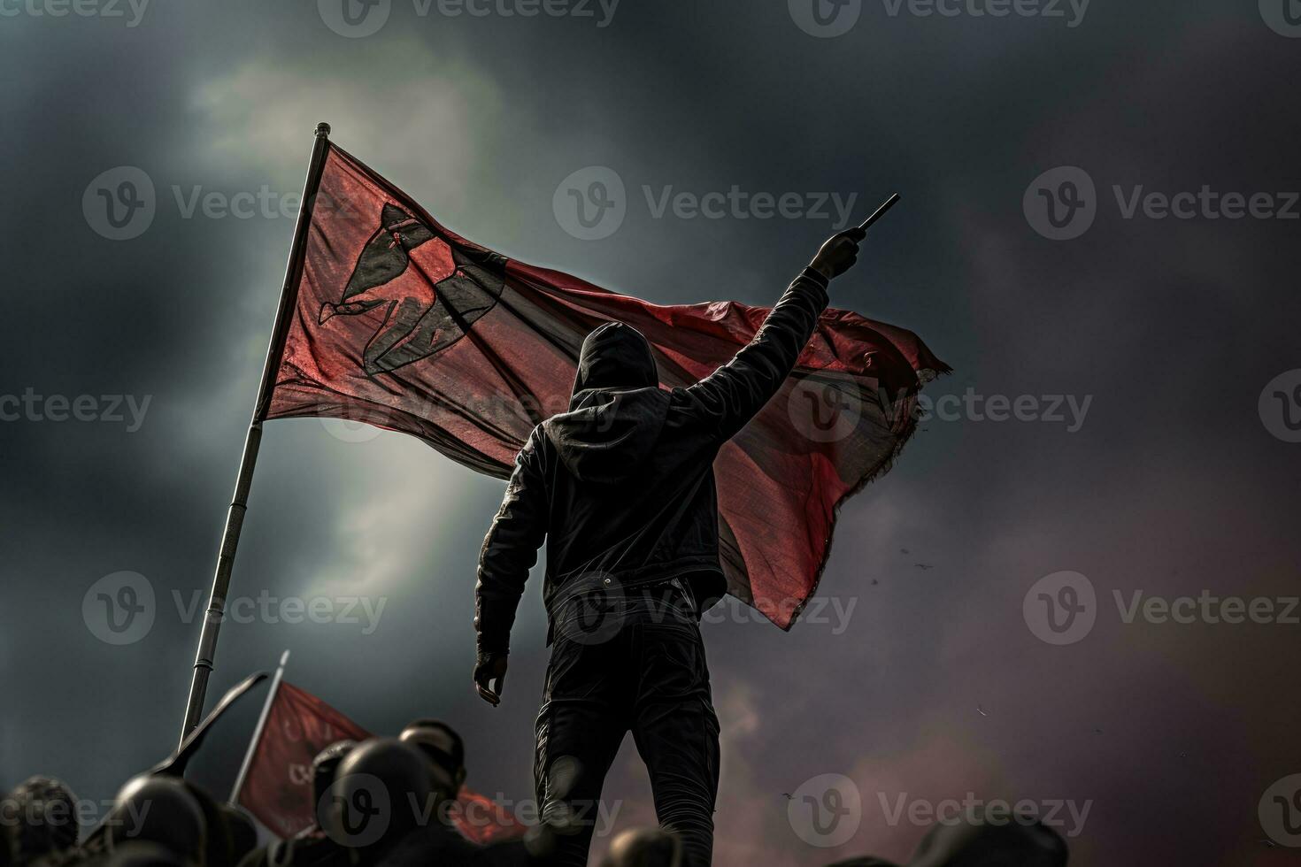 AI Generated Show night crowded rally festival politics freedom demonstration culture street march photo